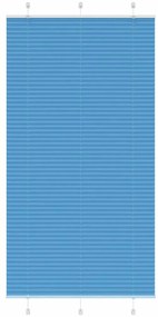 Tenda Plissettata Blu 105x200 Cm Larghezza Tessuto 104,4 Cm /