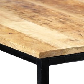 Tavolo da pranzo 140x70x75 cm in legno massello di mango grezzo