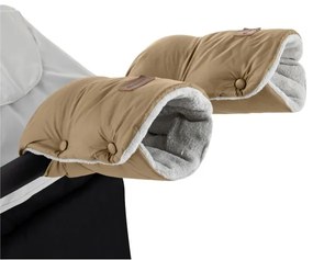 PETITE&amp;MARS - SET Coprigambe per bambini 3in1 JIBOT + stroller mano muff marrone