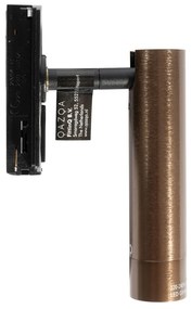 Faretto moderno bronzo scuro per sistema a binario monofase - Iconic Ivy