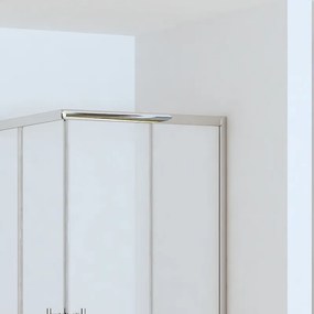 Box doccia angolare 70x70 altezza ridotta 170 cm vetro trasparente 6mm | CHIARA EDGE-R - KAMALU