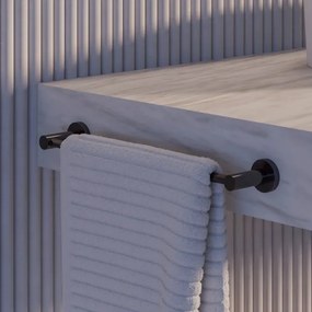 OMNIRES MP60214AT - Appendiabiti da parete MODERN PROJECT 40 cm opaco nero