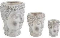 Set da 3 Porta Vaso Testa Buddha - FYBER DECO