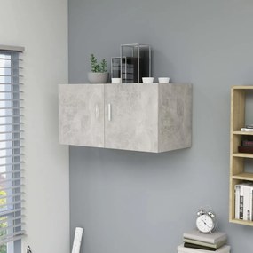 Armadietto da parete grigio cemento 80x39x40 cm in truciolato