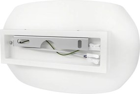 Applique da Parete E27 CURVY in Gesso Pitturabile