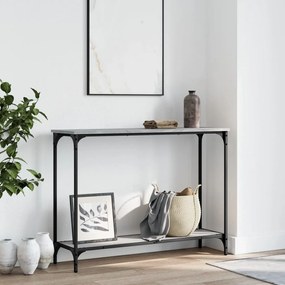 Tavolino Consolle Grigio Sonoma 101x30,5x75cm Legno Multistrato /