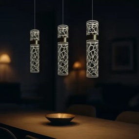 Lampadario LED su cavo LAGOS LED/24W/230V dorato