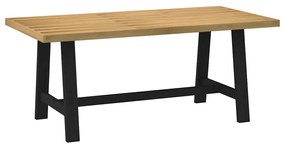 Tavolo Pranzo Noaın Gambe A Forma A 180x90x75 Cm Legno Massello /