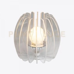 Lampada grande iride in cristallo acrilico 1 luce attacco e14 trasp...