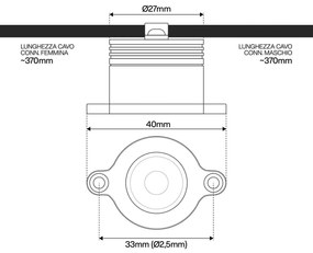 Faretto LED 1W IP67 per Corrimano - Professional Colore Bianco Naturale 4.000K