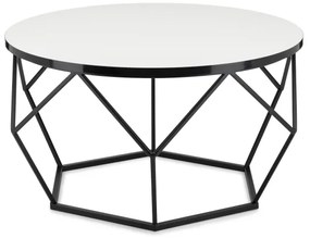 Tavolino DIAMOND 40x70 cm bianco/nero