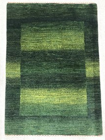 Loribaft Tappeto 80x120 Verde (Iran) Annodato A Mano