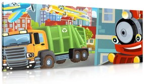 Stampa su tela – Trenino in città