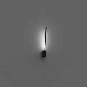 Applique Da Parete Moderno Tubular 1 Luce Regolabile Metallo Nero Opaco Led 4W