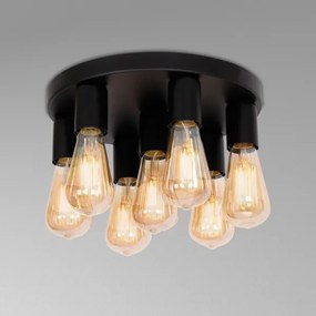 Faretto FILO 7xE27/60W/230V nero