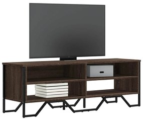 Mobile Porta Tv Rovere Marrone 122x34x41cm İn Legno Multistrato /
