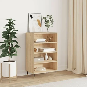 Credenza rovere sonoma 57x35x90 cm in legno multistrato