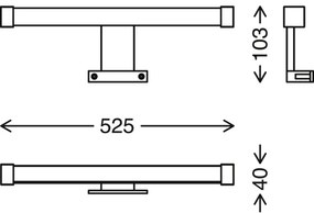 Briloner - Illuminazione a LED per specchi da bagno SPLASH LED/10W/230V IP44