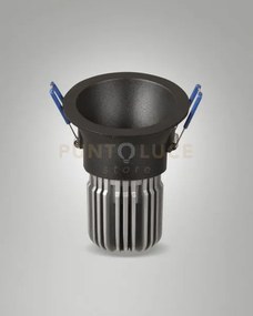 Toodle incasso tondo asimmetrico 3000k 1250lm 11w nero