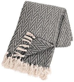 Coperta in cotone riciclato 130x170 cm Alpana - Tiseco Home Studio