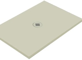 Piatto doccia in ceramica extra slim crema L 90 x L 80 cm
