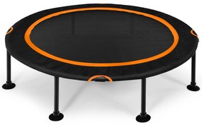 Costway Trampolino fitness silenzioso con corde elastiche durevoli per bambini e adulti, Trampolino pieghevole 122cm