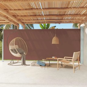 Tenda Laterale Retrattile Per Patio 220x600 Cm Marrone /