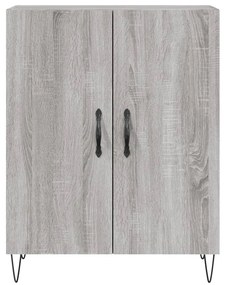 Credenza Grigio Sonoma 69,5x34x180 cm in Legno Multistrato