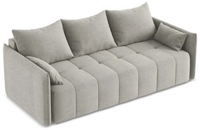 Divano grigio chiaro allungabile/con contenitore 225 cm Moku – Makamii