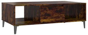 Tavolino da Salotto Rovere Fumo 103,5x60x35cm in Truciolato