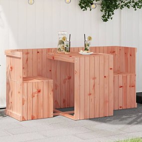 Set Da Balcone A 2 Posti İn Legno Massello Di Douglas /