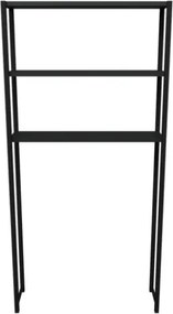 Mobile Coprilavatrice Stile Industrial 70x21x150 Con 3 Ripiani Ida Antracite