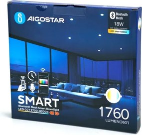 Aigostar - Lampada da incasso LED dimmerabile MESH LED/18W/230V