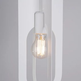 Sollux SL.1360 - Lampadario a sospensione con filo NICUS 1xE27/15W/230V bianco