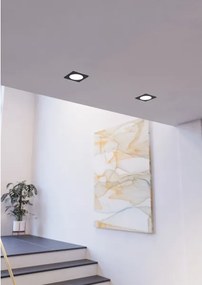 Eglo 901391 - Plafoniera da incasso LED FUEVA LED/6,3W/230V 11,9x11,9 cm nera