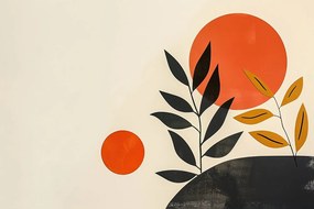 Quadro su tela – Japandi foglie