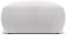 Sgabello grigio chiaro in tessuto bouclé Molino - Micadoni Home