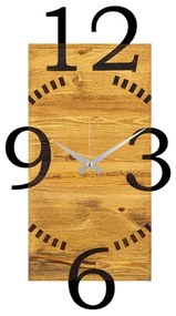 Orologio da parete 41x74 cm 1xAA legno/metallo