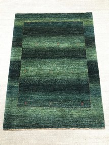 Loribaft Tappeto persiano 140x100 Verde (Iran) Annodato A Mano