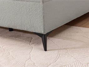 Letto boxspring grigio chiaro con contenitore 200x200 cm Ornes – Ropez