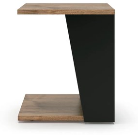 Tavolino con piano in legno di noce 40x40 cm Albi - TemaHome