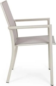 Sedia Da Esterno In Alluminio E Textilene Con Braccioli Konnor Rastin Bizzotto