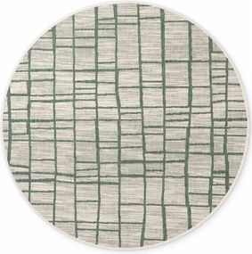 Tappeto da interno/esterno rotondo verde/color crema ø 200 cm Haringey Crouch – Ted Baker