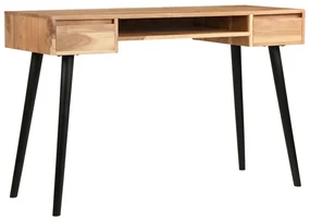 Scrittoio in legno massello di acacia 118x45x76 cm