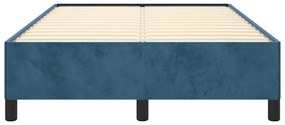 Giroletto blu scuro 120x190 cm in velluto