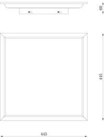 Globo 41582D2 - Plafoniera LED DOHA LED/24W/230V