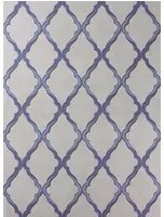 Matthew Williamson Carta da parati Jali Trellis - Blue/ Stone