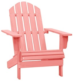 Sedia da giardino adirondack in legno massello di abete rosa