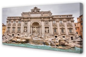 Quadro su tela Fontana di Roma Basilica 100x50 cm