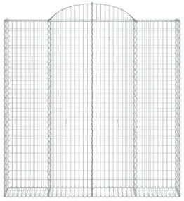 Cesto Gabbione ad Arco 200x30x200/220 cm Ferro Zincato